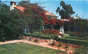 Postcard 1950s California San Diego Inn Patio Rancho Santa Fe CA24-885