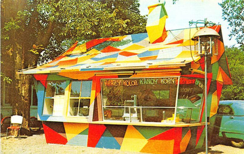 Chicago IL Krazy House Korn Kompany Drive-In Postcard