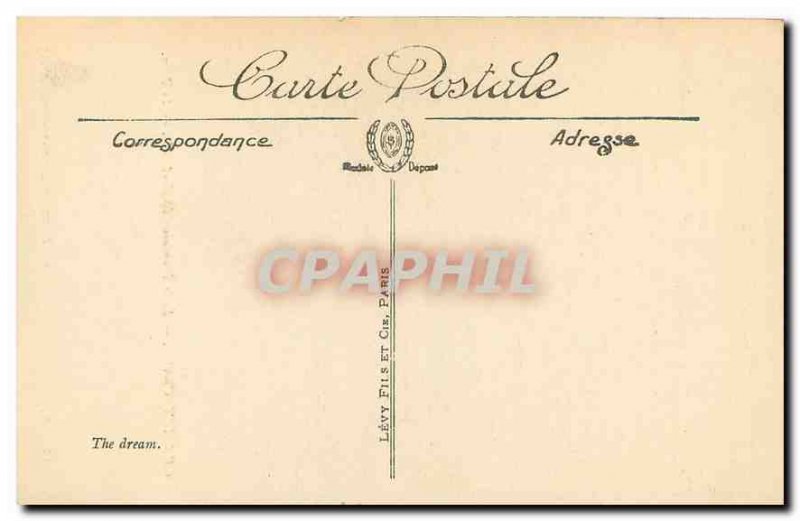 Old Postcard Charles Chaplin Ecole Francaise Le Reve Museum of Longchamp Mars...