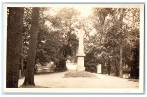 View Of Battle Monument Concord Massachusetts MA Vintage RPPC Photo Postcard