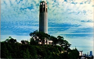 Vtg Coit Tower Monument Tower Hill San Francisco California CA Postcard