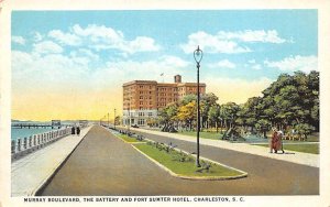 Murray Boulevard Battery in Fort Sumter hotel Charleston, SC