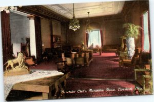 postcard Cleveland, Ohio - Excelsior Club's Reception Room