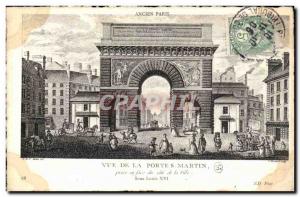 10 Old Paris Paris - Porte Saint-Martin - Old Postcard