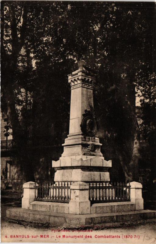 CPA BANYULS - sur-MER - Le Monument des Combattants (451241)