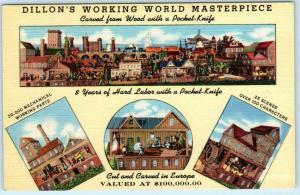 EAST LIVERPOOL, Ohio OH  Roadside DILLON'S MECHANICAL WORKING WORLD   Postcard