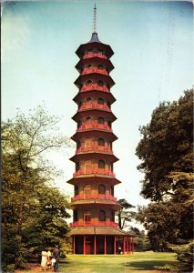 VINTAGE CONTINENTAL SIZE POSTCARD ROYAL BOTANIC GARDENS KEW ENGLAND 1970s