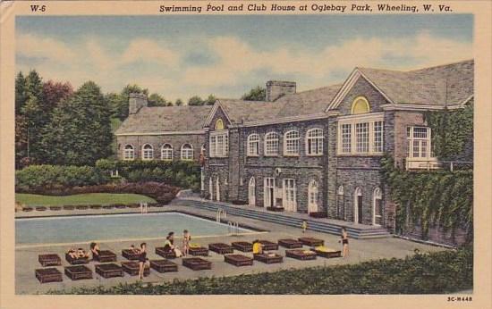 Swimming Pool And Club House At Oglebay Park Wheeling West Virginia