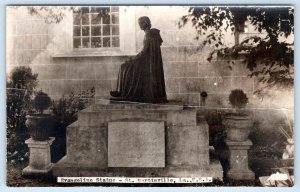 RPPC ST MARTINVILLE LOUISIANA LA EVANGELINE STATUE REAL PHOTO POSTCARD*CREASED*