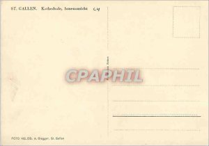 Postcard Moderne St Gallen Kathedrale Innenansicht