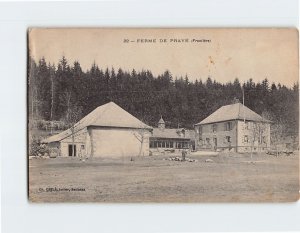 Postcard Frontière Ferme De Praye France