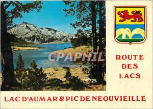 'Postcard Modern Lakes Route Lac D''aumar Peak N�ouvieille Lion'