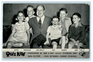 c1950s Quiz Kids Alka Seltzer Blue Network Sunday Evening Posted Postcard 
