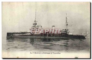 Old Postcard Boat War Bouvet Breastplate has turrets Advertisement Rum Richar...