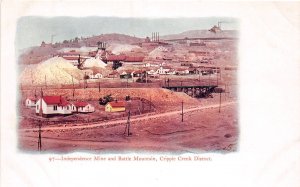 J45/ Cripple Creek Colorado Postcard Mining Mine c1910 Independence 314