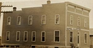 1904-1918 RPPC Hotel Lloyd Montana Oregon or Canada 2 RARE Real Photo Postcard