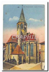 Haguenau Old Postcard St Georges Church