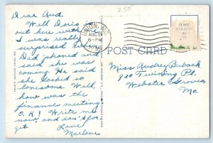 Union Missouri Postcard United States Post Office Exterior Building 1946 Vintage