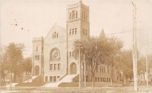 J33/ Sioux Falls South Dakota Postcard RPPC c1910 Congregational Church 23