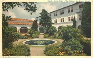 Sea Island Georgia 1947 Cloister South Patio Hotel Runca Postcard 21-8013