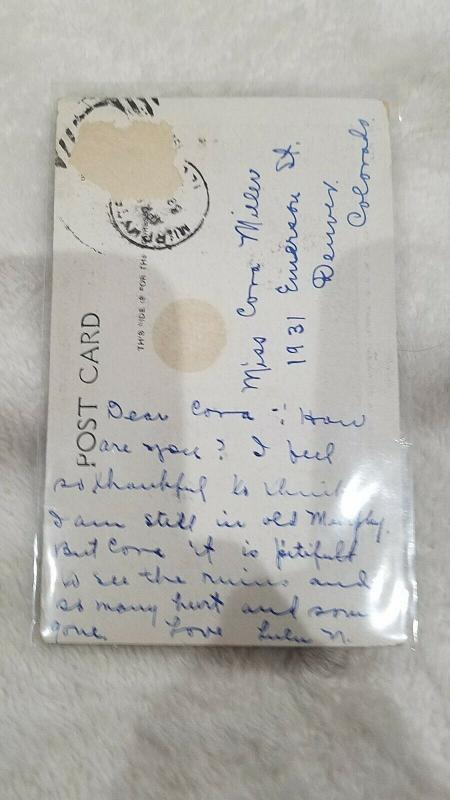 Murphysboro, IL Illinois 1925 Postcard Tornado Disaster, Locomotives Train