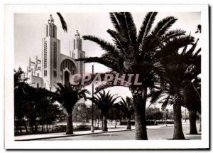 Postcard Modern Morocco Casablanca Church coronation Heart