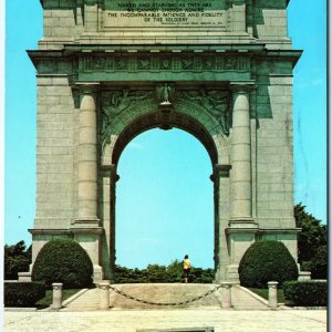 c1960s Valley Forge PA National Memorial Arch Soldiery Triumphial Chrome PC A299