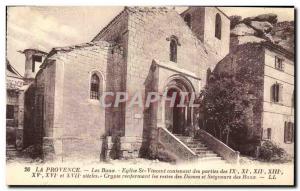 Old Postcard Provence Les Baux Church St Vincent