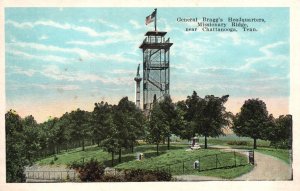 Vintage Postcard General Bragg's Headquarters Missionary Bldg. Chattanooga Tenn.
