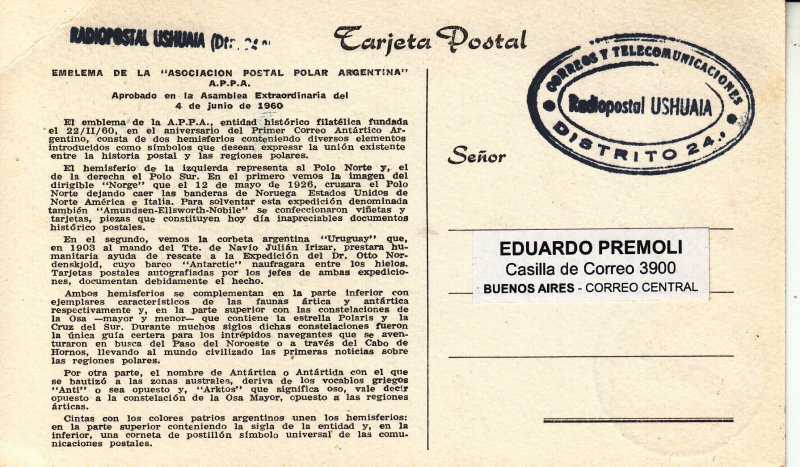 Argentina - ANTARCTIC TERITORY - USHUIAIA