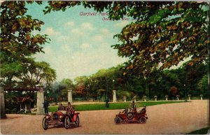 Washington Boulevard Entrance Garfield Park, Chicago IL Vintage Postcard X34