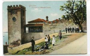 Entrance to Moorish Castle Gibraltar UK 1910c postcard