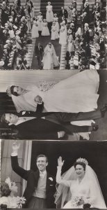 Princess Margaret Wedding 3x Real Photo Royalty Postcard s