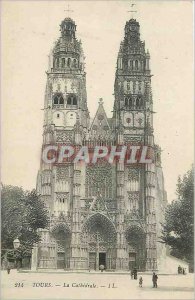 Postcard Old Tours Cathedrale
