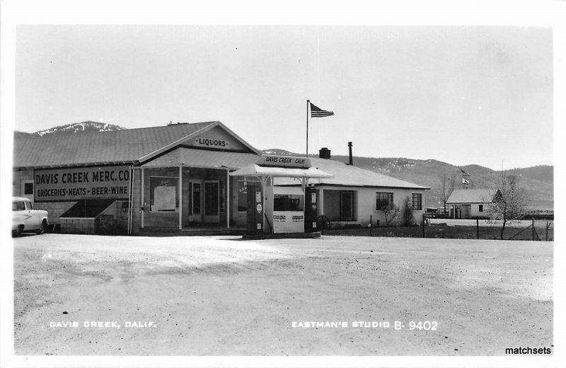 1940s Modoc County Davis Creek California Grocery Store RPPC real photo 7373