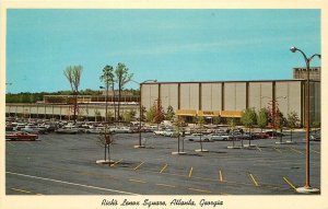 Postcard Georgia Atlanta Rick's Lenox Square automobiles Picture Teich 23-3822