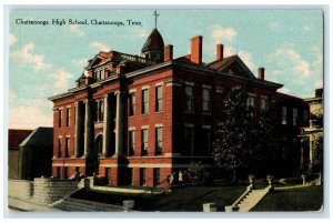 c1910s Chattanooga High School Building Exterior Chattanooga Tennessee Postcard