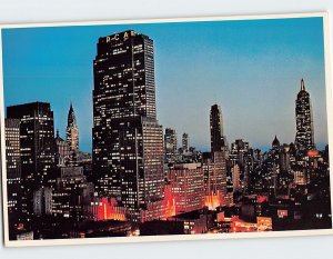 Postcard Midtown Manhattan At Night New York City New York USA