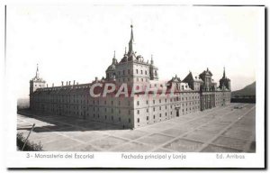 Old Postcard Monasterio del Escorial Fachada principal y Lonja