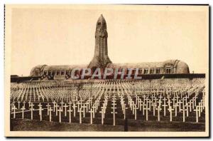 Old Postcard Douaumont Ossuary Douaumont National Cemetery Army