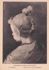 Peter Paul Rubens Sketch Portrait Of Daughter Old  Painting Postcard