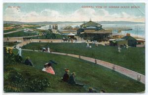 General View Durban Ocean Beach KwaZulu Natal South Africa 1909 postcard