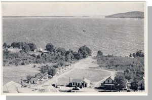 Belfast, Maine/ME Postcard, Aerial View Of Penobscot Bay Cabins, US Route 1