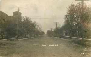 Postcard RPPC South Dakota Huron Third Street C-1910 23-5261