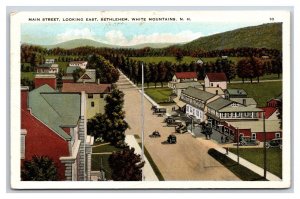 Main Street View Looking North Bethlehem New Hampshire NH WB Postcard H20