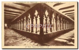 Old Postcard From Treguier Cathedral Cloister Gallery