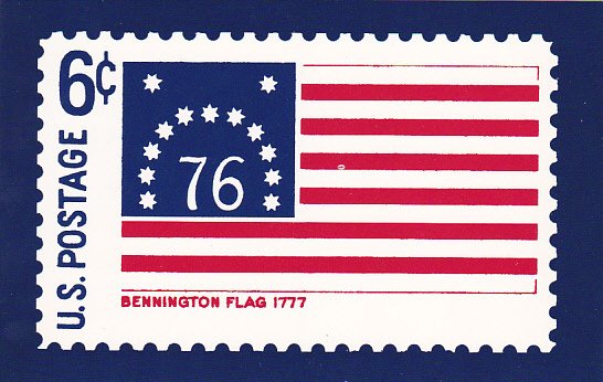 United States Postal Stamp Issue Bennington Flag 1777