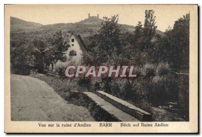 Old Postcard View ruin Andlau Barr Blick auf Ruin Andlau