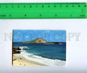 206211 ALOHA from HAWAII Rabbit island old miniature card