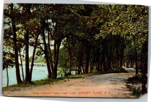 Postcard NJ Asbury Park - Lovers Lane Deal Lake